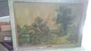 lot 711 image: By a Country Lane Picture. O.T. Clarke
