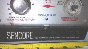 lot 721 image: Vintage Sencore Oscilloscope