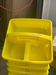Yellow Plastic Caddies