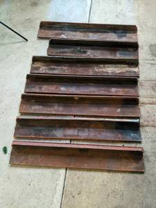 lot 171 image: 7 cast iron window sills. 6  39.5...