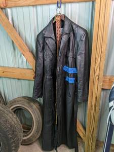 lot 188 image: 60 custom made Mens black leather ...