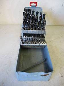 lot 21 image: Lot of Drill Bits in metal case