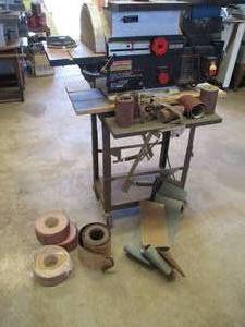 lot 84 image: Craftsman Professional 6 x 12 Sanding Center and Supplies. 120 V 13 Amps