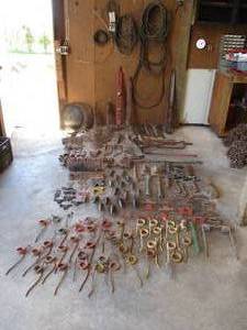 lot 100 image: Lot of Farm Tractor Implement Parts-Pulley and Fan Belts