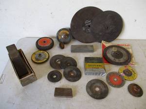 lot 104 image: Lot of Grinding Wheels, Cutting Wheels, Sharpening Stones.