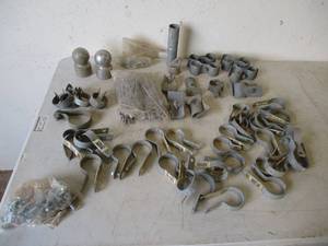 lot 110 image: Lot of Chain Link FenceFarm Fence Supplies