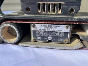 lot 50 image: Craftsman 3 Inch Belt Sander Model 315.11720