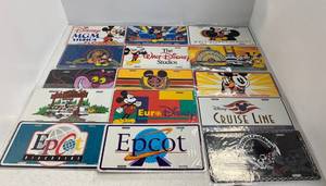 Group Of Misc. Disney License Plates NIB