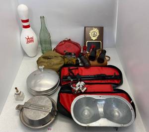 Group Of Vintage Outdoors Items Including Boy Scouts And More
