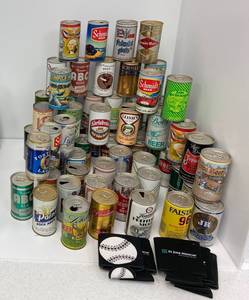Vintage Flat Top Beer Cans