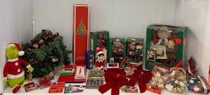 Christmas Items Including Animated Santa