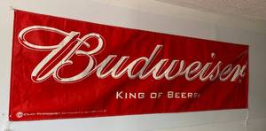 34 x 116 Budweiser King Of Beers Banner