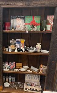 Four Shelves Full Of Misc. Household Items And Collectibles ( SHELF NOT INCLUDED)