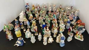 Large Group Of Antique Porcelain Figurines Including Lefton Foil Label, Made In Japan And Occupied Japan