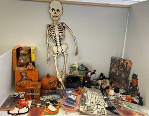 Large Group Of Vintage Halloween Decor