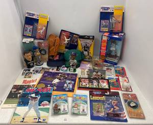Group Of Misc. Sports Collectibles And Figurines Some NIB