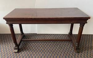 Very Old Solid Wood  Piano Bench