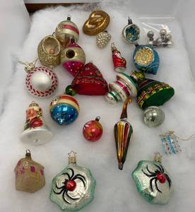 Group Of Antique Misc.Glass Christmas Ornaments