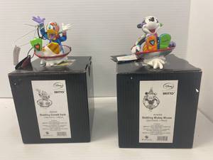 Disney Showcase Collection Britto Donald Duck And Mickey Mouse Figurines NIB
