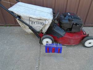 Toro GTS5 5.5 hp personal pace super recycler lawn mower. Good used condition. Tested & works. As shown.