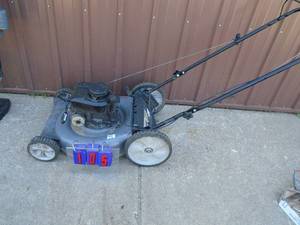 Yard Machine push mower. Used condition. Tested & works. As shown.