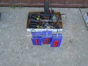 Flat of hand tools. As shown.