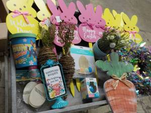 Spring Wood Bunny Dcor and more...