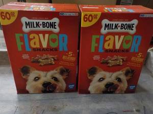 2 - 60 Oz Boxes Milk Bones Dog Snac...