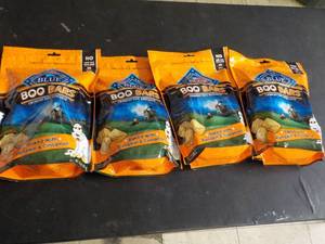 4 - 11 oz Bags Blue Boo Bars Dog Bi...