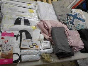 Box of Drapes, Curtains, Tablecloth...