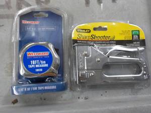 Tape Measure and Stanley Stapler...