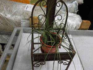 Cast Iron Chair Planter...