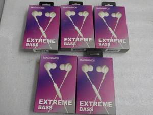 5 Magnavox Extreme Bass Earbuds and...