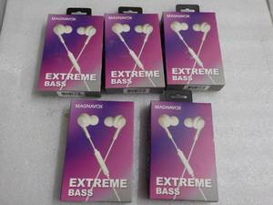 5 Magnavox Extreme Bass Earbuds and...