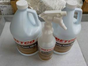 2 - 1 Gallon Jugs, Betco Spray Foam...