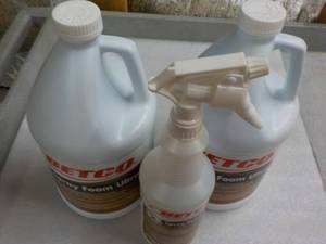 2 - 1 Gallon Jugs, Betco Spray Foam...
