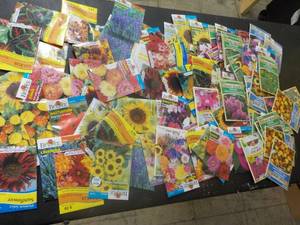 75 Flower Seed Packets...