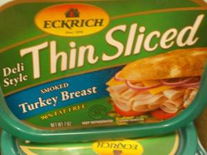 case of 6 - 7 oz Eckrich Sliced Tur...
