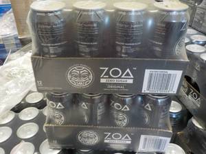 2 - 12 packs ZOA Energy Drinks Zero...