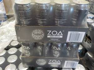 2 - 12 packs ZOA Energy Drinks Zero...