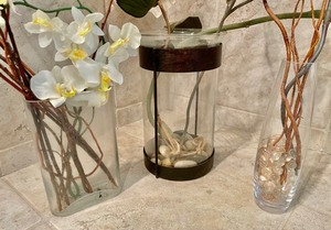 lot 24 image: Faux Florals with Fun Vases