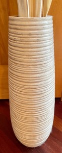 lot 34 image: Crate & Barrel Vase with Faux Decor