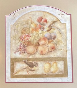lot 17 image: Home Decor Fruit Themed Print