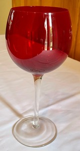 lot 82 image: Ruby Red Stemmed Glassware