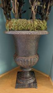 lot 25 image: Decorative Potted Faux Foliage