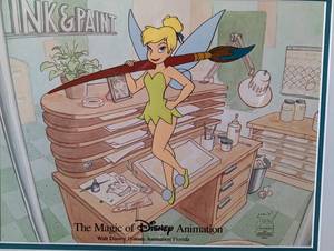 lot 66 image: Framed Disney Tinkerbell Ink and Paint Limited Edition Print