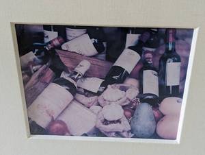 lot 69 image: Pair of Decorative Framed Wine Photographs