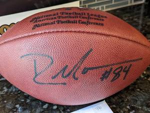 lot 77A image: Randy Moss Autographed Football