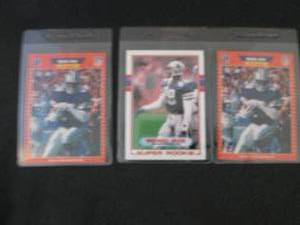 7. 3 1989 Michael Irvin Rookie Card...