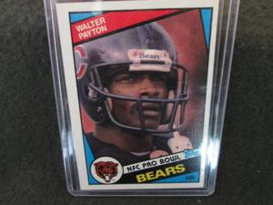 24. 1984 Topps Walter Payton Card...